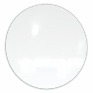 Coda Low Profile Circular Magnetic Glassboard, 48" x 48", White Surface