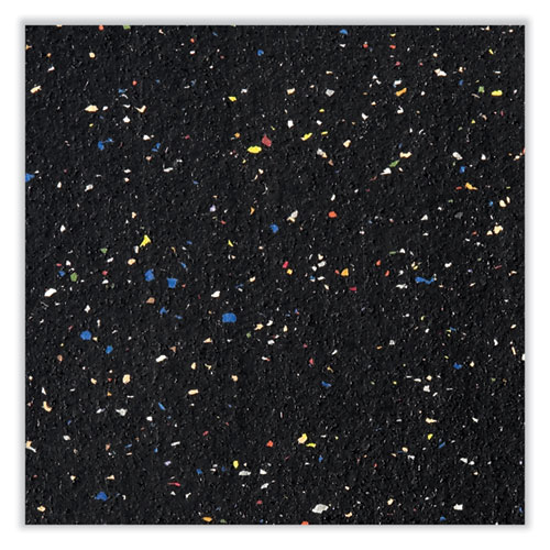 Aluminum-Frame Recycled Rubber Bulletin Boards, 72.5" x 48.5", Confetti Surface, Satin Aluminum Frame - Image 4