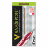 V Razor Point Liquid Ink Porous Point Pen, Stick, Extra-Fine 0.5 mm, Red Ink, Gray/Translucent Red Barrel, Dozen - Image 3