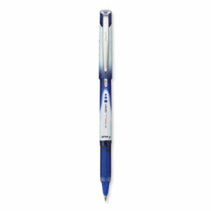 VBall Grip Liquid Ink Rollerball Pen, Stick, Extra-Fine 0.5 mm, Blue Ink, Blue/White Barrel, Dozen