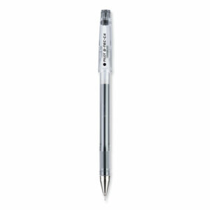 G-TEC-C Ultra Gel Pen, Stick, Ultra-Fine 0.4 mm, Black Ink, Clear/Black Barrel, Dozen