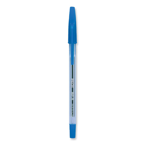 Better Ballpoint Pen, Stick, Fine 0.7 mm, Blue Ink, Translucent Blue Barrel, Dozen - Image 3