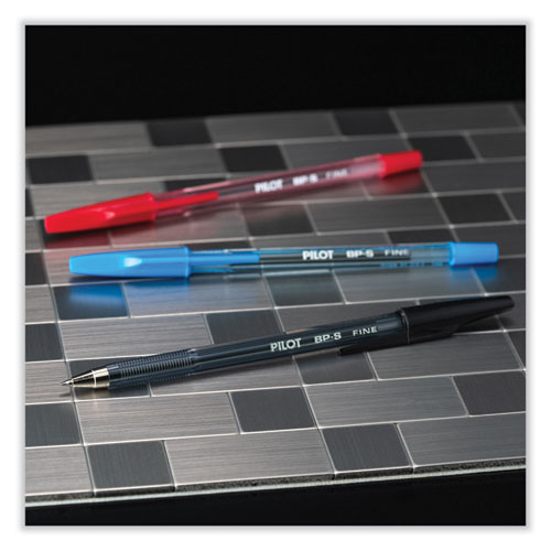 Better Ballpoint Pen, Stick, Fine 0.7 mm, Blue Ink, Translucent Blue Barrel, Dozen - Image 5