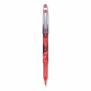 Precise P-500 Gel Pen, Stick, Extra-Fine 0.5 mm, Red Ink, Red Barrel, Dozen