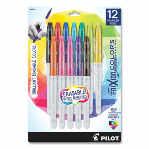 FriXion Colors Erasable Porous Point Pen, Stick, Bold 2.5 mm, Assorted Ink and Barrel Colors, 12/Pack
