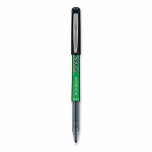 Precise V5 BeGreen Rollerball Pen, Stick, Extra-Fine 0.5 mm, Black Ink, Black Barrel, Dozen
