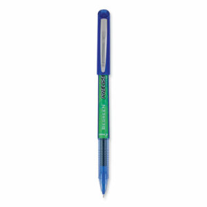 Precise V5 BeGreen Rollerball Pen, Stick, Extra-Fine 0.5 mm, Blue Ink, Blue Barrel, Dozen
