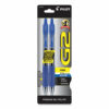 G2 Premium Gel Pen, Retractable, Fine 0.7 mm, Blue Ink, Smoke/Blue Barrel, 2/Pack - Image 2