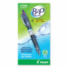 B2P Bottle-2-Pen Recycled Gel Pen, Retractable, Fine 0.7 mm, Purple Ink, Translucent Blue Barrel - Image 2