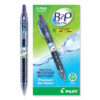 B2P Bottle-2-Pen Recycled Gel Pen, Retractable, Fine 0.7 mm, Purple Ink, Translucent Blue Barrel - Image 4