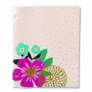 Panache Glossy 3-Hole Punched 6-Pocket Folder, 11 x 8.5, Assorted