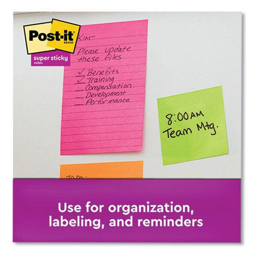 Pads in Supernova Neon Collection Colors, Note Ruled, Cabinet Pack, 4" x 6", 45 Sheets/Pad, 24 Pads/Pack - Image 4