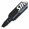 StrideMark Tank Permanent Marker, Broad Chisel Tip, Black, 12/Pack - Image 3