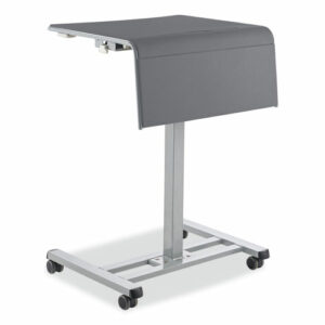 Sit-Stand Student Desk Pro, 23.5" x 19.5" x 28.5" to 41.75", Charcoal Gray