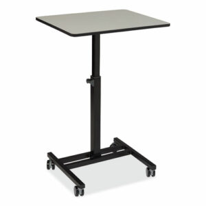 Sit-Stand Student's Desk, 20.75" x 26" x 27.75" to 44.5", Gray Nebula
