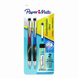 ComfortMate Ultra Pencil Starter Set, 0.5 mm, HB (#2), Black Lead, Assorted Barrel Colors, 2/Pack