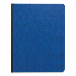 Pressboard Report Cover, Two-Piece Prong Fastener, 3" Capacity, 8.5 x 11, Dark Blue/Dark Blue