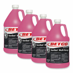 Symplicity Sanibet Multi-Range Sanitizer Disinfectant Deodorizer, 1 gal Bottle, 4/Carton