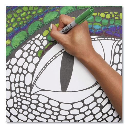 Ultra Fine Tip Permanent Marker, Ultra-Fine Needle Tip, Assorted Colors, 5/Set - Image 5