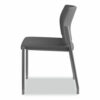Accommodate Series Guest Chair, Fabric Upholstery, 23.5" x 22.25" x 31.5", Black Seat/Back, Textured Black Base, 2/Carton - Image 2