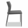 Accommodate Series Guest Chair, Fabric Upholstery, 23.5" x 22.25" x 31.5", Black Seat/Back, Textured Black Base, 2/Carton - Image 3