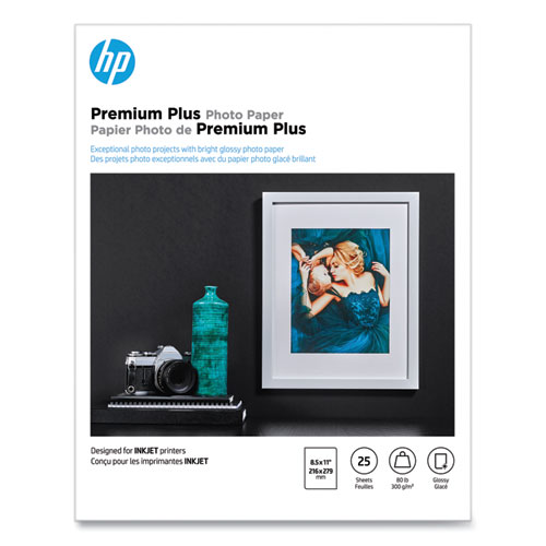 Premium Plus Photo Paper, 11.5 mil, 8.5 x 11, Glossy White, 25/Pack - Image 2
