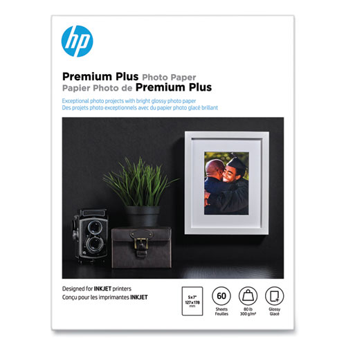 Premium Plus Photo Paper, 11.5 mil, 5 x 7, Glossy White, 60/Pack - Image 4