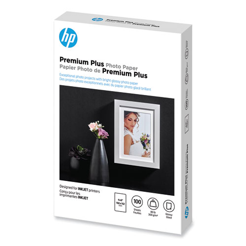 Premium Plus Photo Paper, 11.5 mil, 4 x 6, Glossy White, 100/Pack - Image 4