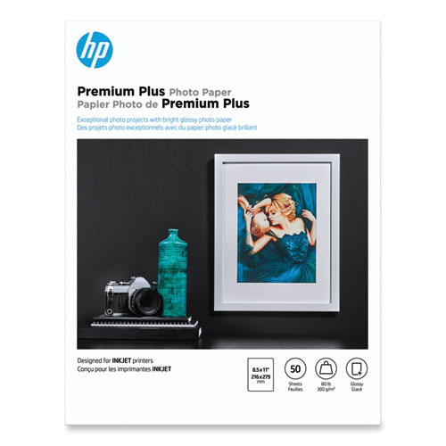 Premium Plus Photo Paper, 11.5 mil, 8.5 x 11, Glossy White, 50/Pack - Image 2
