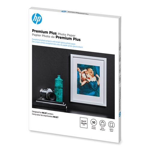 Premium Plus Photo Paper, 11.5 mil, 8.5 x 11, Glossy White, 50/Pack - Image 4