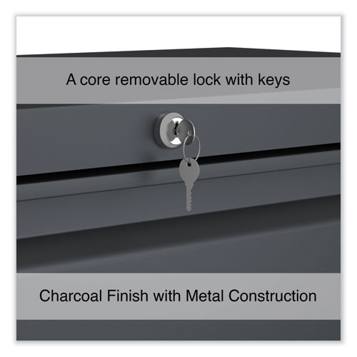 Lateral File, 2 Legal/Letter/A4/A5-Size File Drawers, Charcoal, 36" x 18.63" x 28" - Image 4