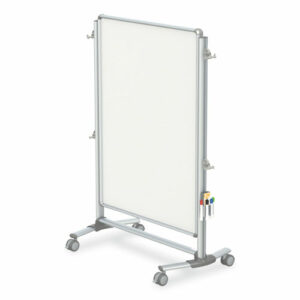 Nexus Partition Whiteboard, 48" x 60", White Surface, Satin Aluminum Frame
