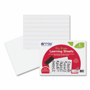 GoWrite! Dry Erase Learning Boards, 8.25" x 11", White Surface, 5/Pack