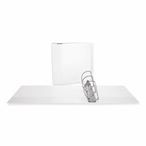 Slant D-Ring View Binder, 3 Rings, 5" Capacity, 11 x 8.5, White