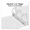 Slant D-Ring View Binder, 3 Rings, 5" Capacity, 11 x 8.5, White - Image 10