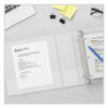 Slant D-Ring View Binder, 3 Rings, 5" Capacity, 11 x 8.5, White - Image 3