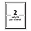 Printable Adhesive Name Badges, 3.38 x 2.33, Red Border, 100/Pack - Image 3