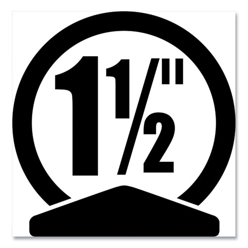 Flexi-View Binder with Round Rings, 3 Rings, 1.5" Capacity, 11 x 8.5, Black - Image 5