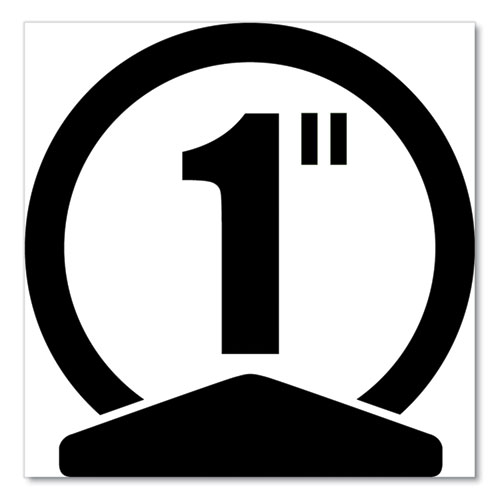 Flexi-View Binder with Round Rings, 3 Rings, 1" Capacity, 11 x 8.5, Black - Image 4