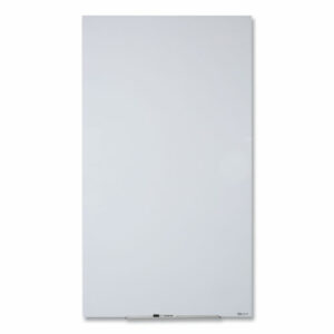 InvisaMount Vertical Magnetic Glass Dry-Erase Boards, 28" x 50", White Surface