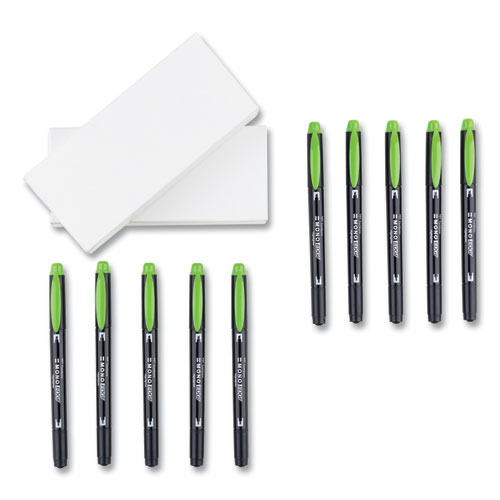 Highlighters, Yellow Green Ink, Bullet/Chisel Tip, Yellow Green Barrel, 10/Box - Image 3