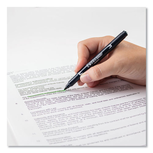 Highlighters, Yellow Green Ink, Bullet/Chisel Tip, Yellow Green Barrel, 10/Box - Image 6