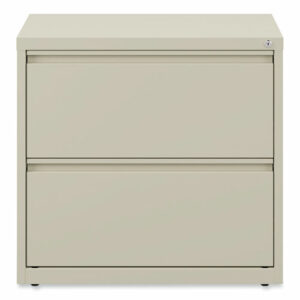 Lateral File, 2 Legal/Letter-Size File Drawers, Putty, 30" x 18.63" x 28"
