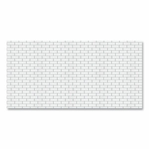 Fadeless Paper Roll, 50 lb Bond Weight, 48 x 50 ft, White Subway Tile
