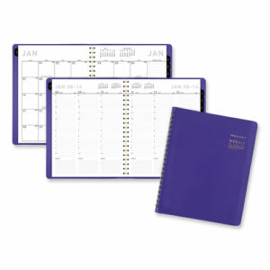 Contemporary Weekly/Monthly Planner, 11.38 x 9, Purple Cover, 12-Month (Jan to Dec): 2026