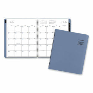 Contemporary Monthly Planner, 11.38 x 9.63, Blue Cover, 12-Month (Jan to Dec): 2026