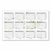 Recycled Desk Pad Calendar, Wild Flowers Artwork, 22 x 17, White Sheets, Black Binding/Corners,12-Month (Jan-Dec): 2025 - Image 4