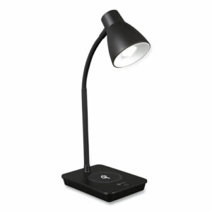 Wellness Series Infuse LED Desk Lamp with Wireless and USB Charging, 15.5" High, Black