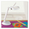 Space-Saving LED Magnifier Desk Lamp, 14" High, White - Image 2
