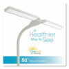 Wellness Series Pivot LED Desk Lamp with Dual Shades, 13.25" to 26" High, White - Image 2